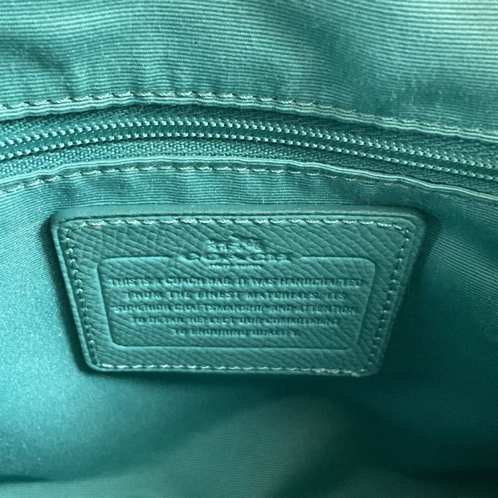 Coach Mini Bennett Satchel In Crossgrain Leather Crossbody Cadet Blue F33329 - Picture 9 of 10